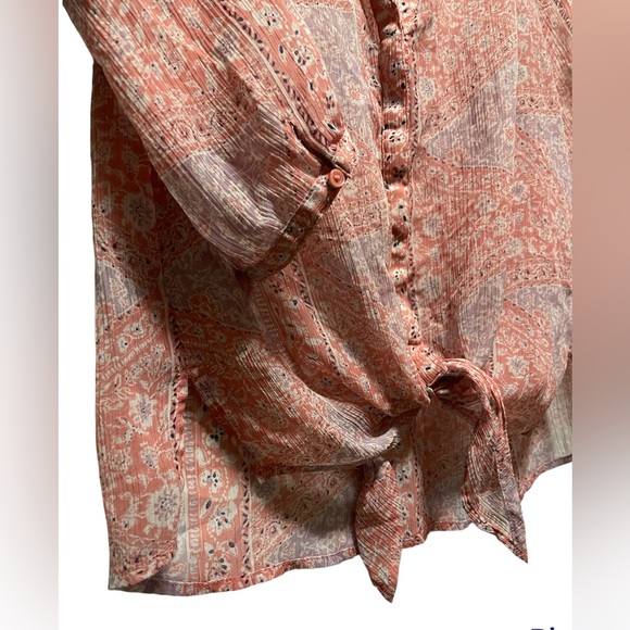 Maurices Sheer Knot Blouse - Picture 7 of 8